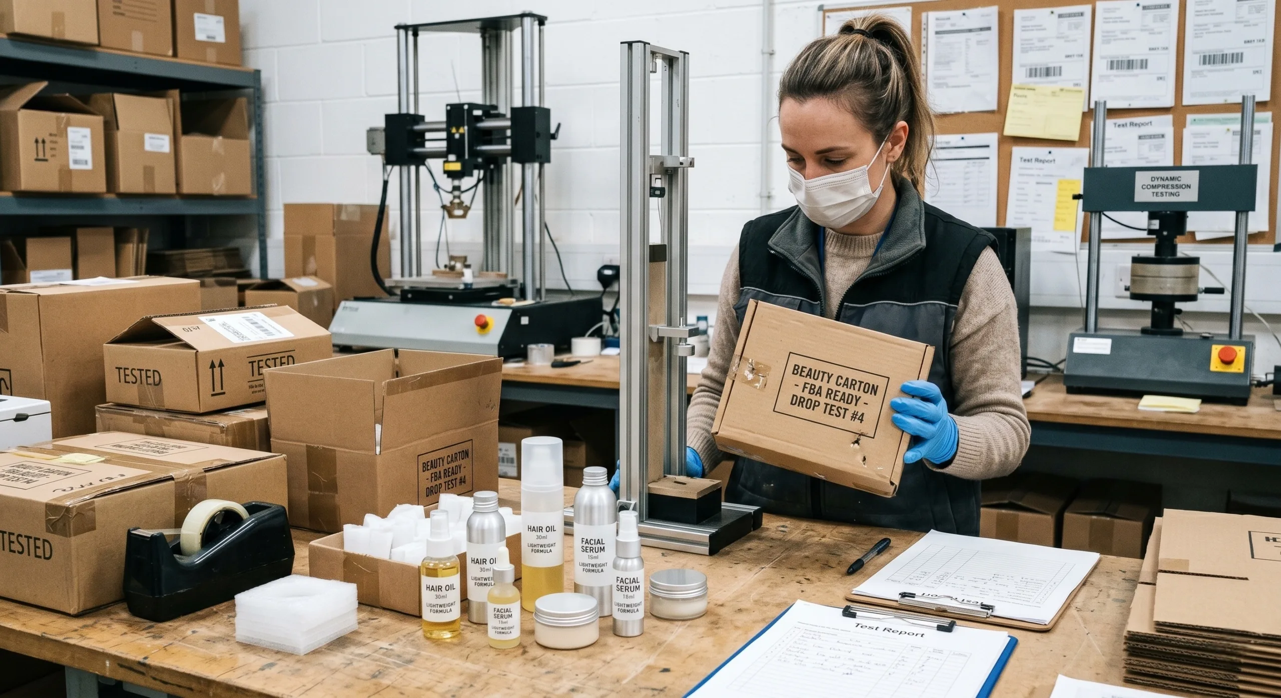 FBA Beauty Packaging Drop Test