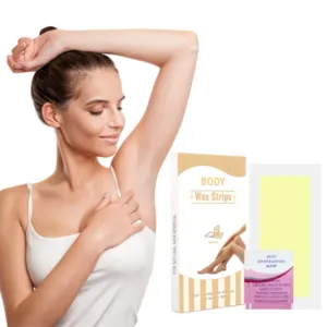 新着 OEMプライベートラベル 有機ビーガン不織布ワックスストリップカスタムロゴ対応顔・ボディ用天然成分美容