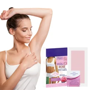 Large Capacity Organic Vegan Nonwoven Fabric Hair Removal Wax Strips Slows Regrowth Minimalist Style for Women Spa