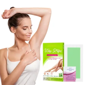 OEM ODM Pure Natural Herbal Azulene Hair Removal Depilatory Sensitive Skin Under Arm Body Wax Strips for Adults
