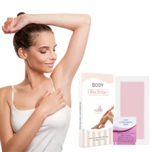 Travel-Size Sensitive Skin Hair Removal Wax Strips Gentle Disposable Depilation for All Skin Types