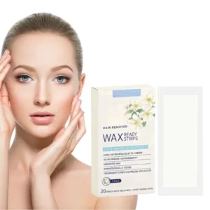 Travel-Size On-The-Go Cold Wax Strips Hair Removal No Heating Required Soothing Depilatory Redness Reduction