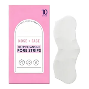 Instant Blackhead Remover Nose Strip Fast-Acting Pore Cleansing Strips Non-Irritating Skincare for All Skin Types