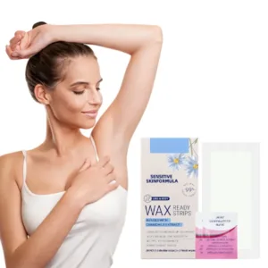 Vegan Organic Nonwoven Fabric Wax Strips Natural Ingredients Easy Apply Flexible Sensitive Skin Hair Beauty Salon