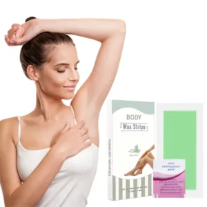 Private Label Ready to Use Nonwoven Fabric Vegan Organic Natural Ingredient Hair Removal Wax Strips for Underarm Women