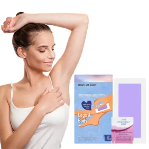 Pain-Free Disposable Hair Removal Wax Strips Quick Easy Depilation for Face Leg Arm for Body Face