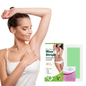 Wholesale Pure Natural Nonwoven Fabric Vegan Double-Sided Rose Hair Removal Wax Strips for Facial Legs Arms Chest