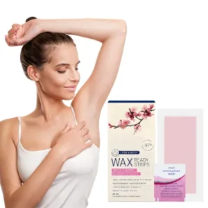 Organic Vegan Nonwoven Fabric Hair Removal Wax Strips for Beauty Salon Spa Use-Not Tested on Animals