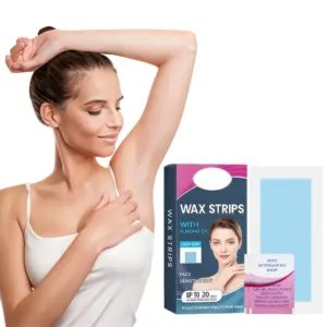 OEM ODM Factory Direct Simply Style Natural Vegan Organic Nonwoven Fabric Hair Removal Wax Strips For Facial & Body