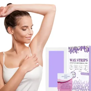 Hair Removal Wax Strips for Home Use-Gentle on All Skin Types Easy Application Silk Screen Printed Design
