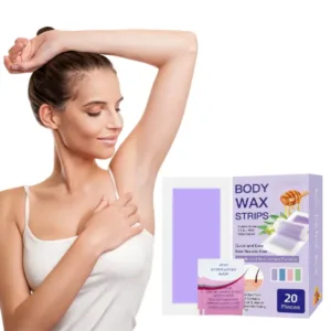 Vegan Organic Nonwoven Fabric Wax Strips Natural Ingredients Easy Apply Flexible Sensitive Skin Hair Removal Spa