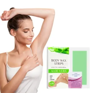 Pure Natural Hair Removal Wax Strips Gentle Vegan Organic Nonwoven Fabric Disposable Depilation for Women Men