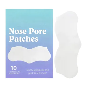 Vegan Fragrance-Free Organic Nose Pore Mask Strips Aloe Vera Charcoal for Deep Cleansing Blackhead Removal
