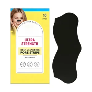 Organic Cream Nose Pore Mask Strips Witch Hazel Charcoal Exfoliating Blackhead Remover Pore Shrinking